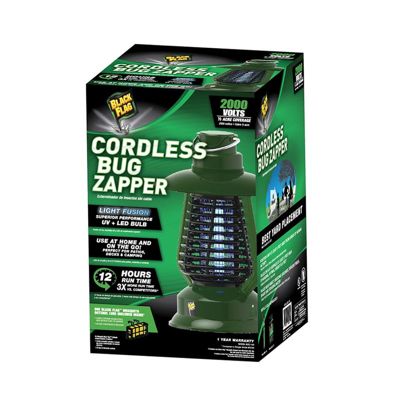 Black Flag 75031 Cordless Outdoor Bug Zapper 0.5 acre