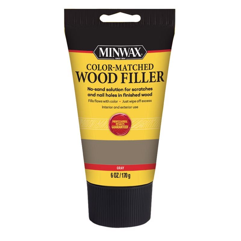 Minwax 448550000 Color Matched Gray Wood Filler 6 oz