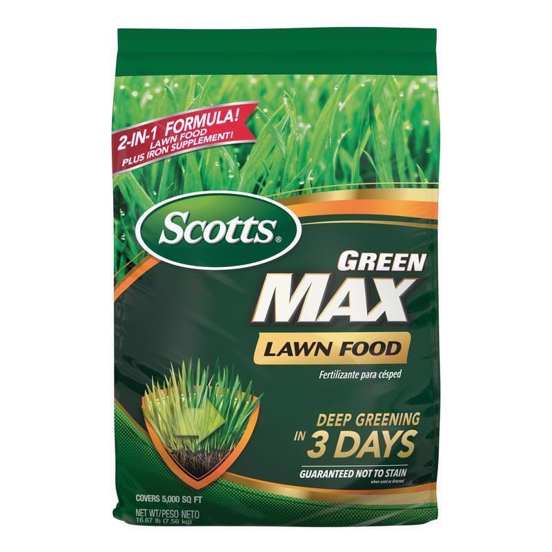 Scotts 44615A Green Max All-Purpose Lawn Food For All Grasses 5000 sq ft