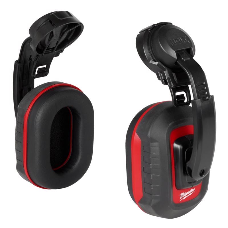 Milwaukee 48-73-3250 Bolt 24 dB PPE Ear Muffs Black/Red 1 pk