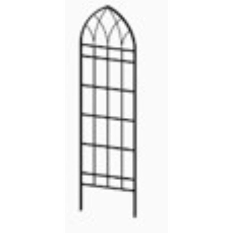Living Accents 58068 80 in. H Black Steel Garden Trellis