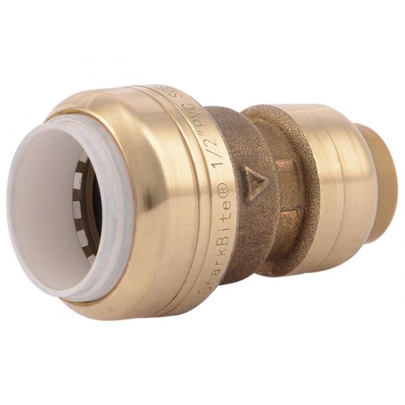 Sharkbite UIP4008A Push to Connect 1/2 in. IPS X 1/2 in. D CTS Brass Coupling