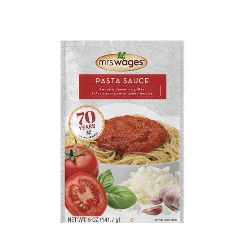 MRS. Wages W538-J4425 Pasta Sauce Tomato Mix 5 oz 1 pk
