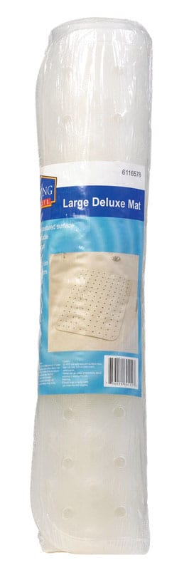 Living Accents MB3206-CLEAR 31-1/2 in. L X 15 in. W Clear Vinyl Bath Mat Latex Free
