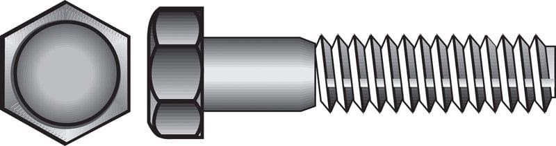 Hillman 0831728 1/2-13 in. D X 2-1/2 in. L Steel Hex Head Cap Screw 25 pk