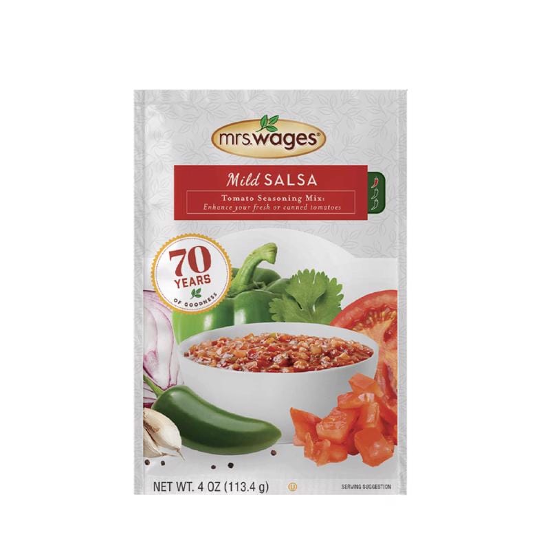 MRS. Wages W664-J7425 Mild Salsa Tomato Mix 4 oz 1 pk