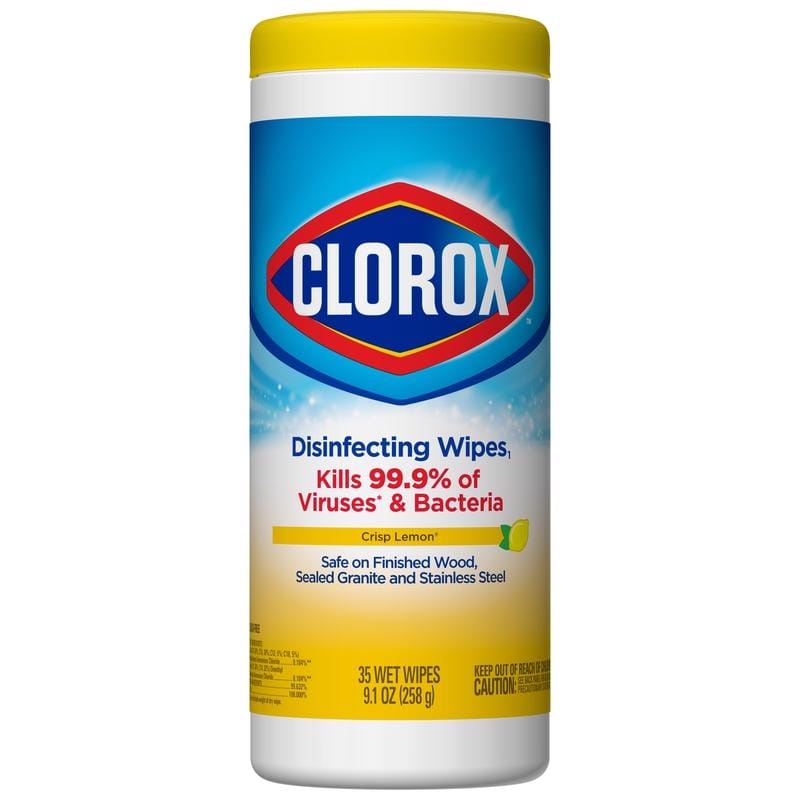 Clorox 10044600015948 Lemon Scent Disinfecting Wipes 35 ct 1 pk