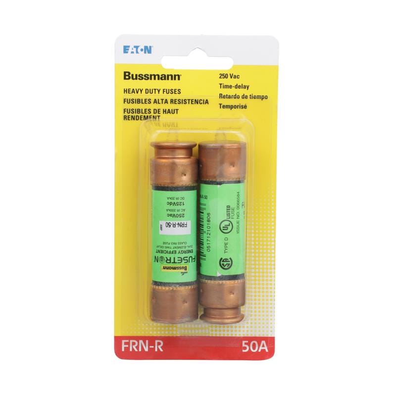 Bussmann BP/FRN-R-50 50 amps Dual Element Time Delay Fuse 2 pk