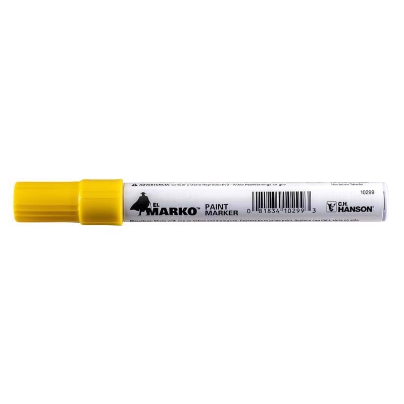 C.H. Hanson 10299 El Marko Yellow Valve Tip Paint Marker 1 pc