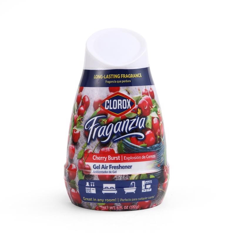 Clorox BBP29477 Fraganzia Cherry Burst Scent Air Freshener 6 oz Gel 1 pk