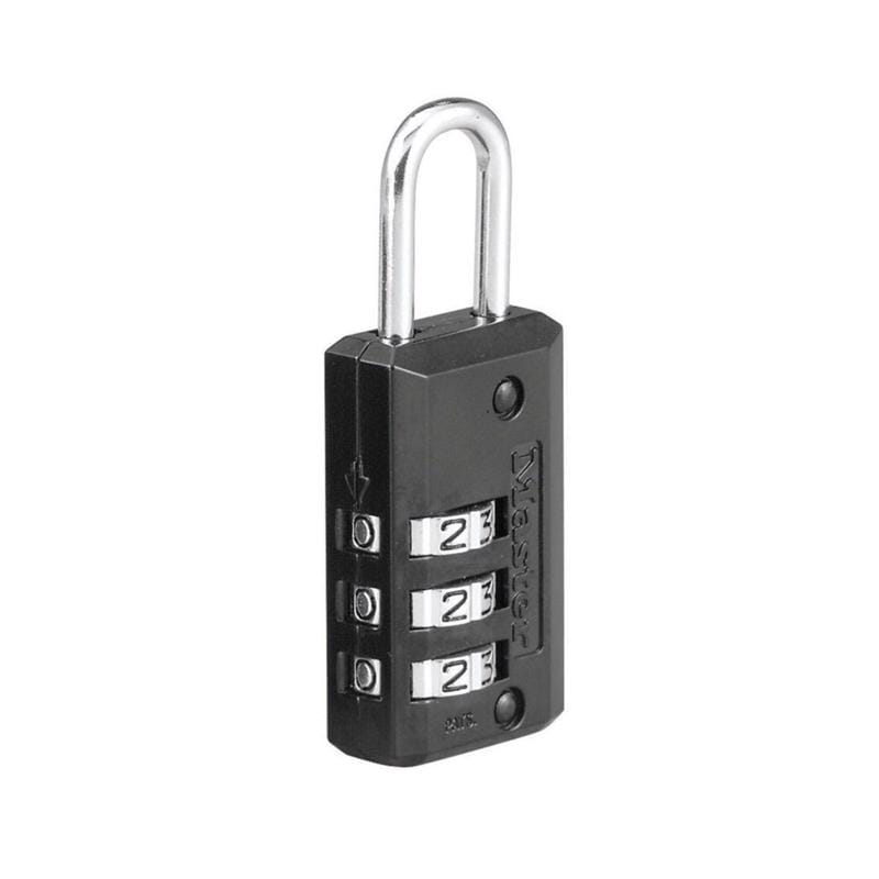 Master Lock 646D 2.18 in. H X 13/16 in. W Steel 3-Dial Combination Luggage Lock