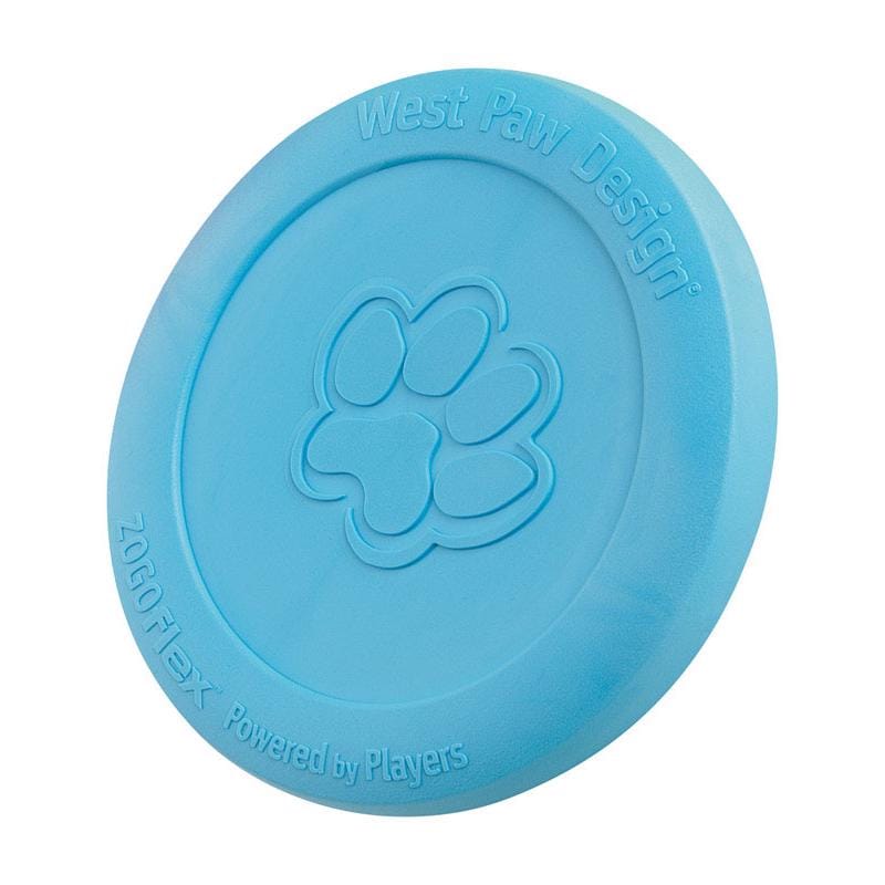 West Paw ZG031AQA Zogoflex For Dog Blue Plastic Zisc Disc Frisbee Large 1 pk