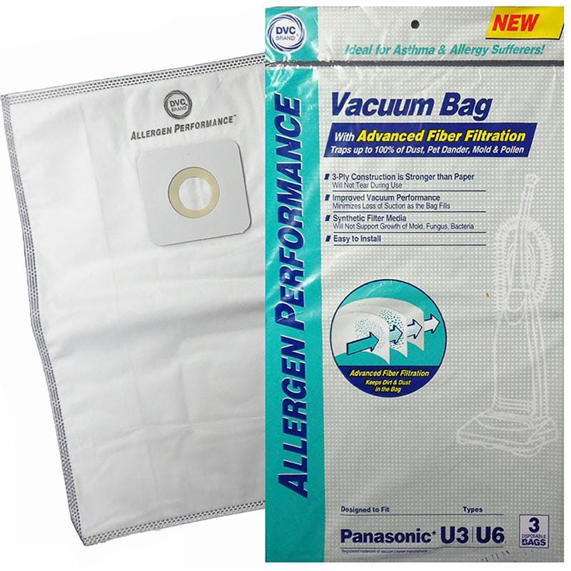 DVC PR-1471A Vacuum Bag For Eureka 3 pk Panasonic U3/U6