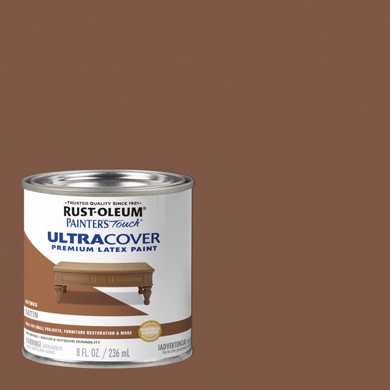 Rust-Oleum 240290 Painters Touch Ultra Cover Nutmeg Ultra Cover Paint 0.5 pt