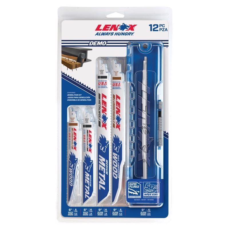 Lenox 1214412RKD Recip Saw Blade Set 12Pk