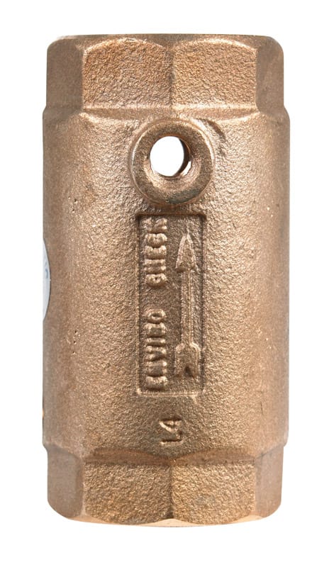 Campbell 4062EVFD Flomatic 1-1/4 in. D X 1-1/4 in. D FNPT x FNPT Red Brass Spring Loaded Check Valve