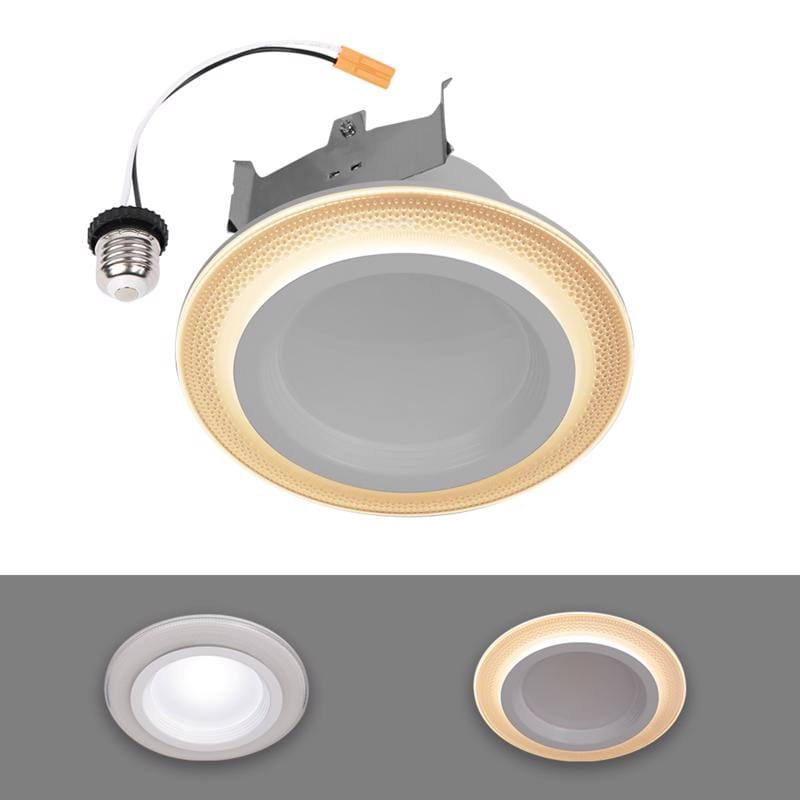 Halo RLNL4079FSD2W1E Warm White 4 in. W LED Recessed Downlight with Nightlight Trim 9.5 W