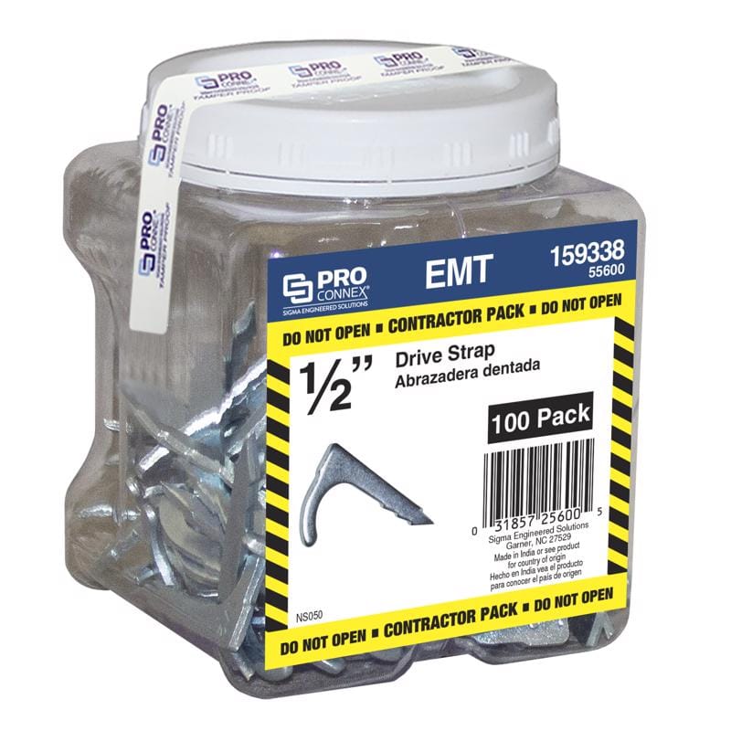 Sigma Engineered Solutions 55600 ProConnex 1/2 in. D Zinc-Plated Steel Nail Strap 100 pk