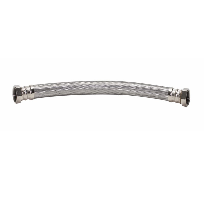 Fluidmaster B1H18 3/4 in. FIP X 3/4 in. D FIP 18 in. Stainless Steel Water Heater Supply Line