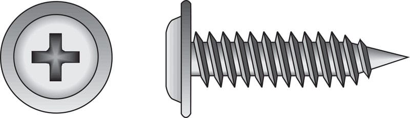 Hillman 82203 No. 8 Ga. X 3/4 in. L Phillips Truss Head Sheet Metal Screws 100 pk