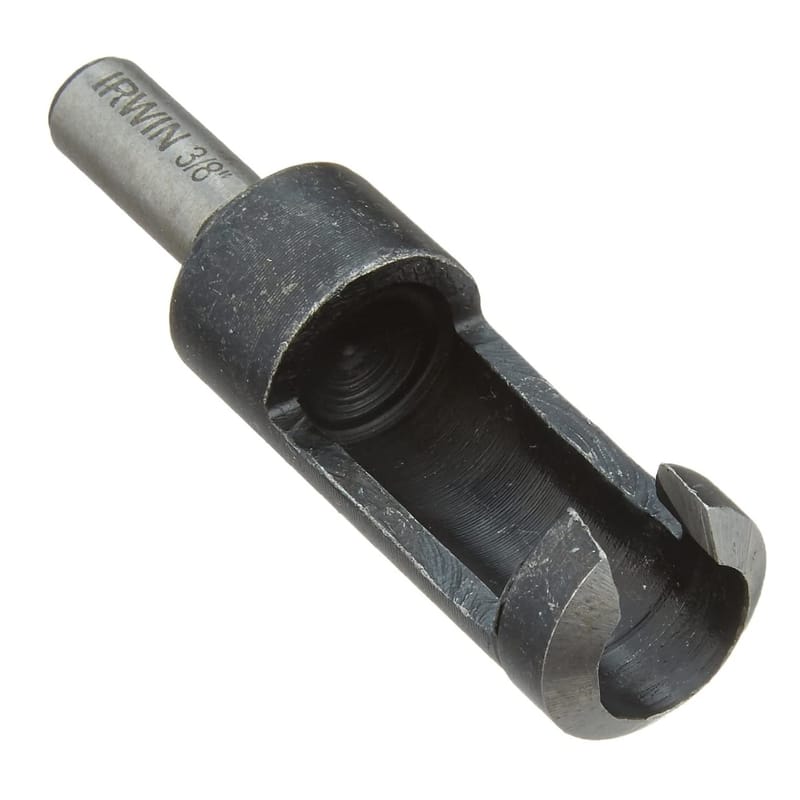 Irwin 43906 3/8 in. X 2 in. L High Carbon Steel Plug Cutter Round Shank 1 pc