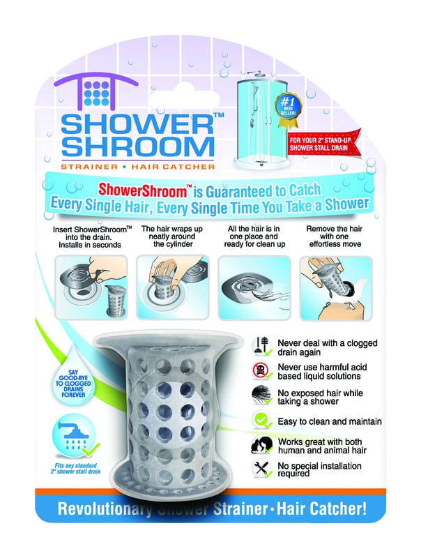 Showershroom SHGRA727 Matte Silicone Hair Catcher
