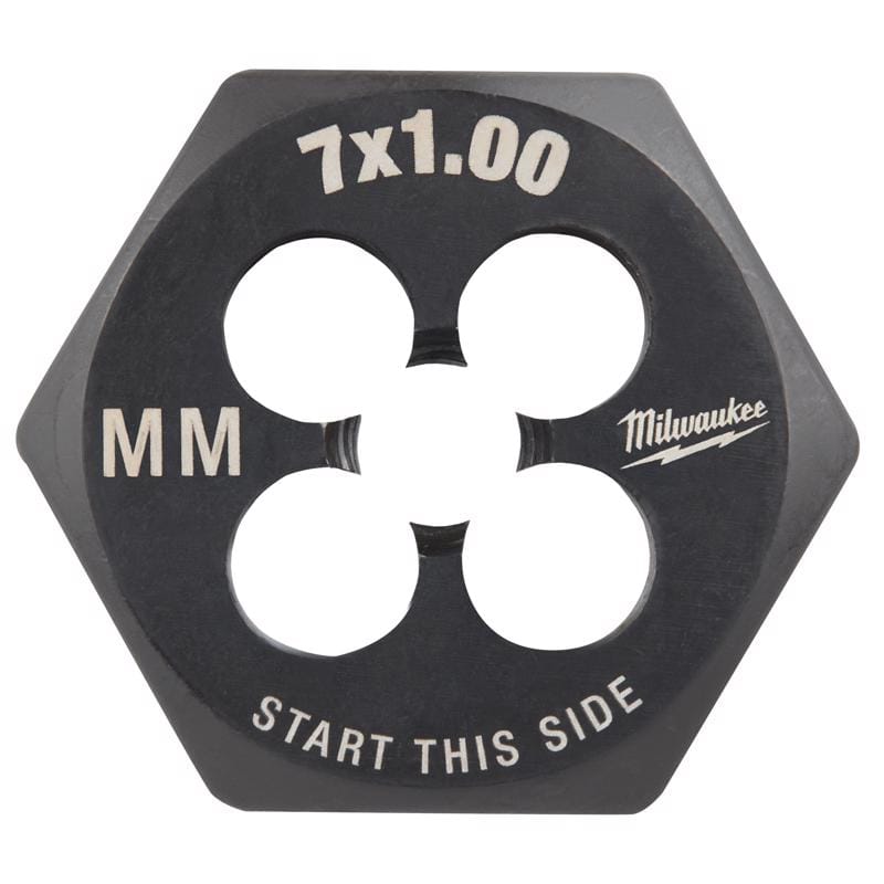 Milwaukee Tool 49-57-5341 Milwaukee Metric M7x1.0 mm 1" Hex Threading Die