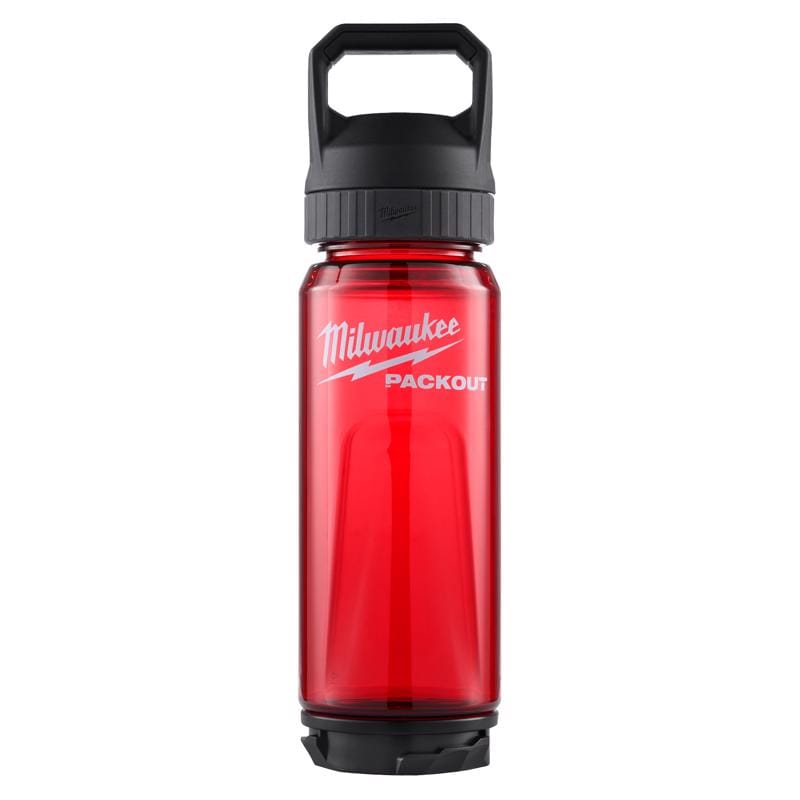 Milwaukee 48-22-8371R Packout 25 oz Red BPA Free Bottle with Chug Cap