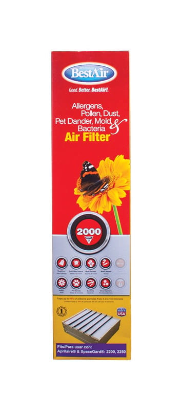 Bestair A201-SGM-11R 25 in. W X 20 in. H X 6 in. 11 MERV Pleated Air Filter 1 pk