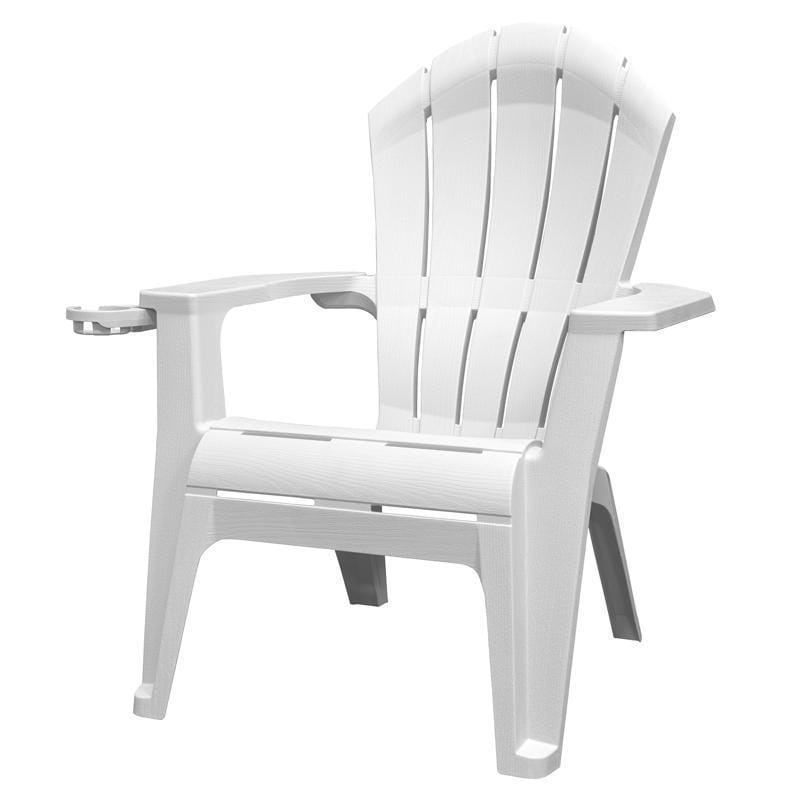 Adams 260924 RealComfort Deluxe White Resin Frame Adirondack Chair