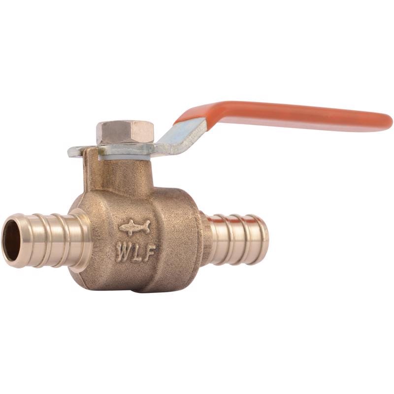 Sharkbite 22461LFA 1/2 in. Brass Crimp Ball Valve Full Port Lever For Water
