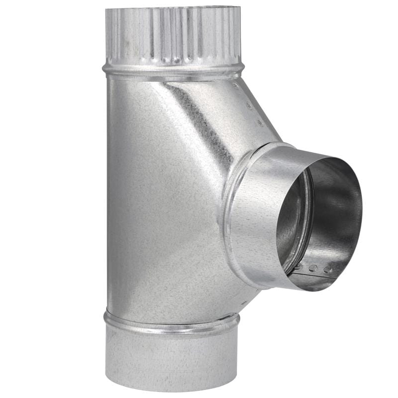 Imperial GV0883-A 4 in. X 4 in. X 4 in. Galvanized Steel Furnace Pipe Tee