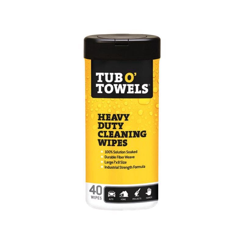 Tub O' Towels TW40 Fiber Weave Cleaning Wipes 8 in. W X 7 in. L 40 pk