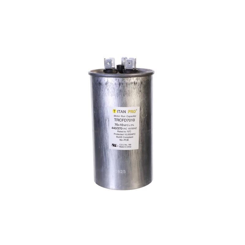 Titan Pro TRCFD7010 70+10 MFD 440 V Round Run Capacitor