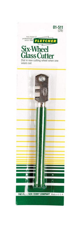 Fletcher-Terry 01-511 4 in. Fixed Blade Glass Cutter Green 1 pk