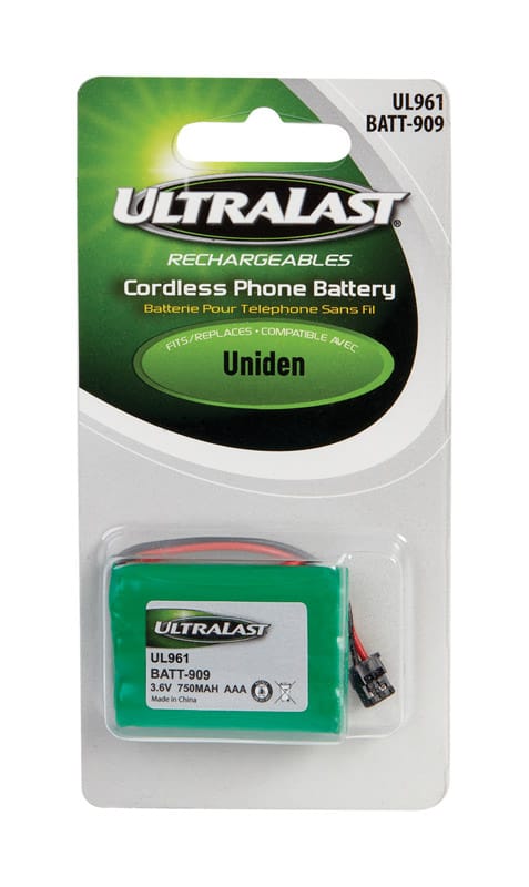 Ultralast BATT-909 NiMH AAA 3.6 V 750 mAh Cordless Phone Battery BATT-909 1 pk