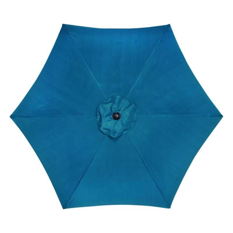 Living Accents YQ101BK-TL 9 ft. Tiltable Teal Market Umbrella
