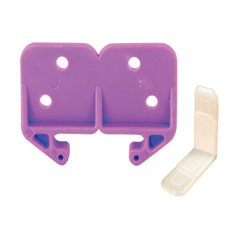 Prime-Line R 7130 2.25 in. L Plastic Center Guide Drawer Track Guide 2 pk