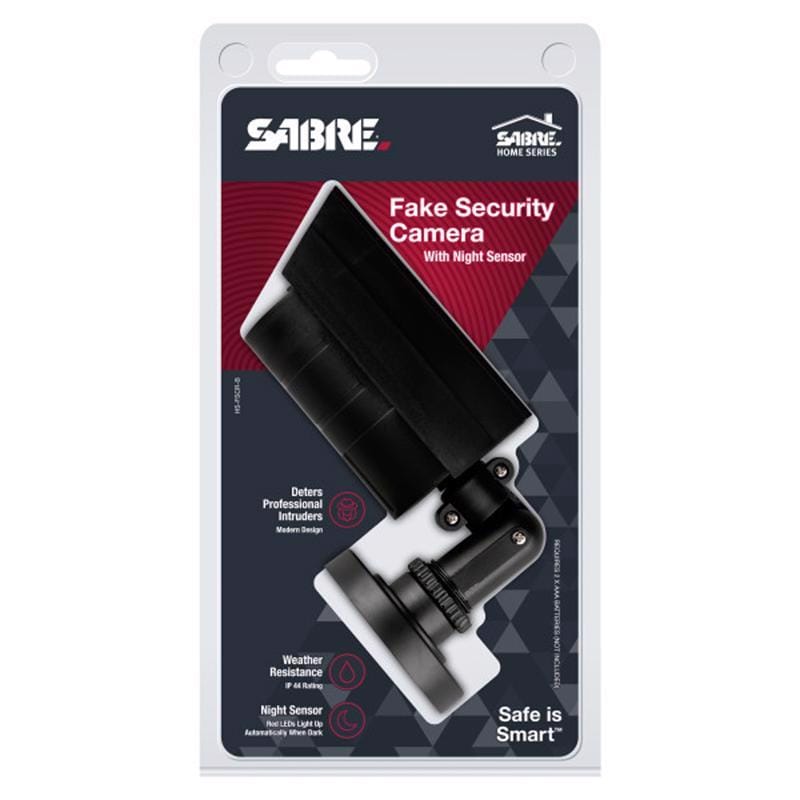 Sabre HS-FSCR-B Black Plastic Fake Security Camera