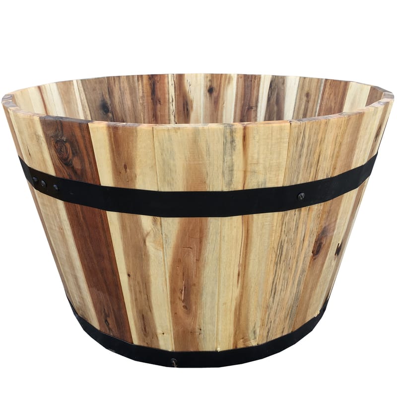 Avera Products AWP304210 12 in. H X 21 in. W X 21 in. D Wood Traditional Planter Natural