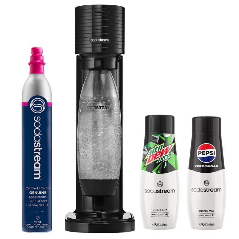 Sodastream 1017911012 Gaia Black 1 L Sparkling Water Maker Kit 1 pk