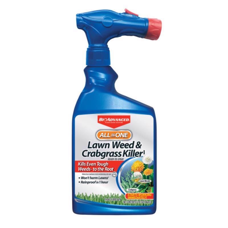Bioadvanced 704080A All-In-One Weed and Crabgrass Killer RTS Hose-End Concentrate 32 oz
