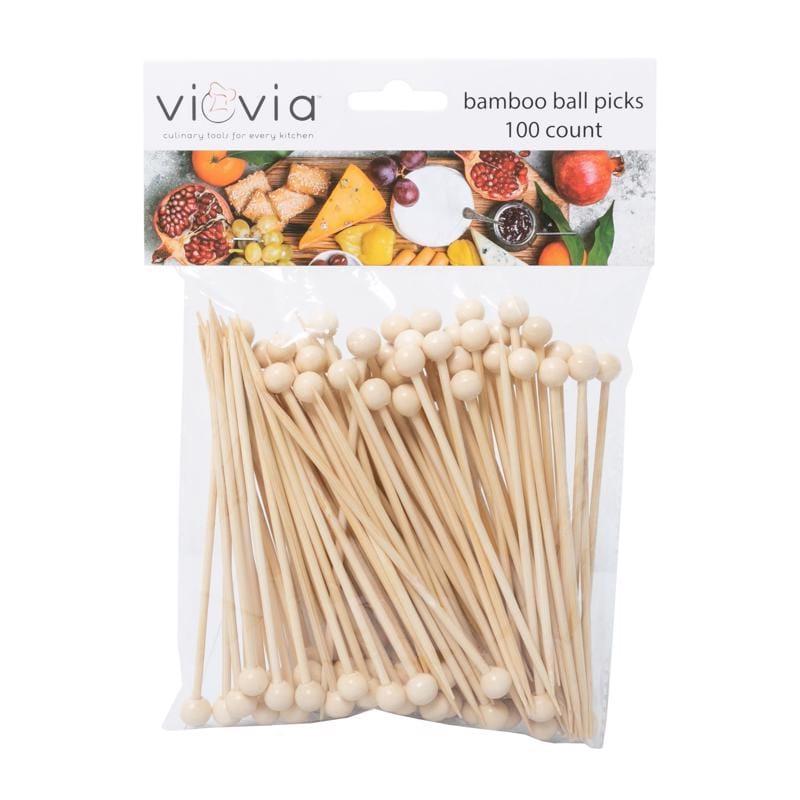 Blueoco VIO-1067 Viovia Beige Bamboo Ball Appetizer Pick