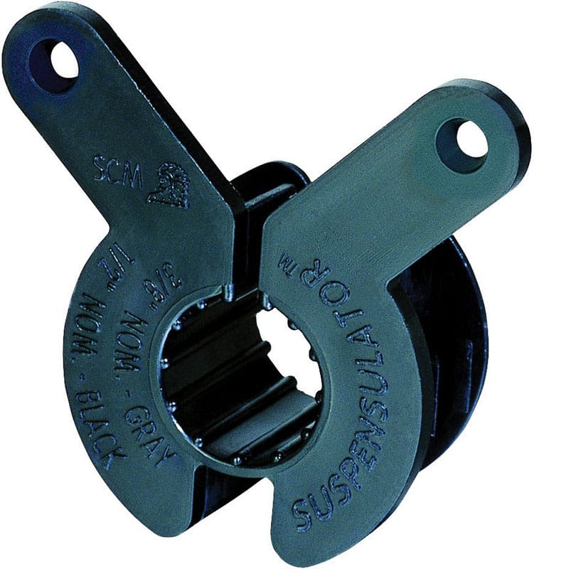 Sioux Chief 558-E3PK2 Suspensulator 3/4 in. Black Plastic Suspension Pipe Clamps
