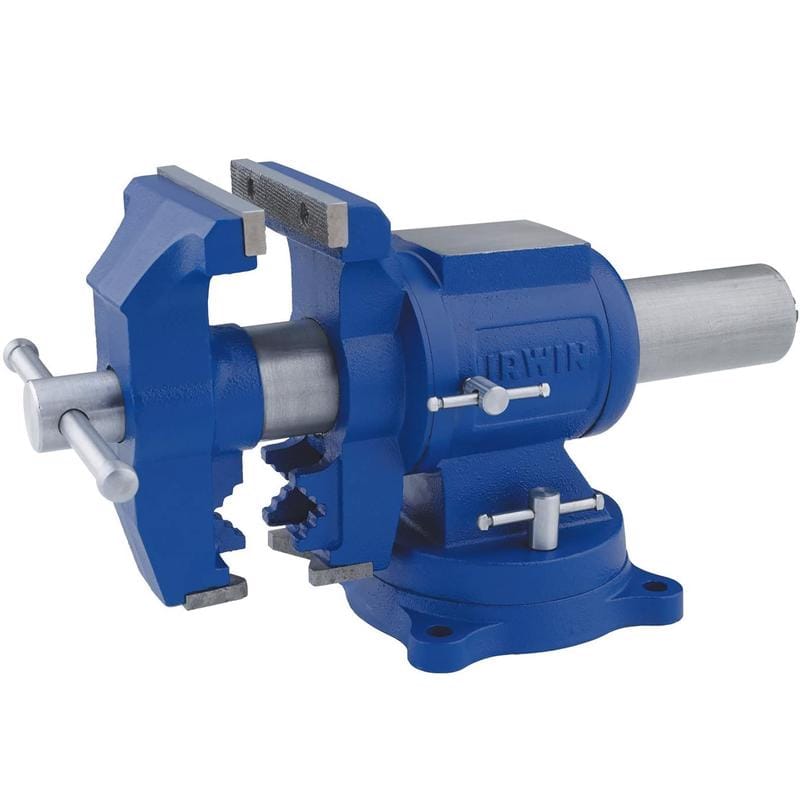 Irwin 4935505 5 in. Cast Iron Multi-Purpose Bench Vise 360 deg Swivel Base