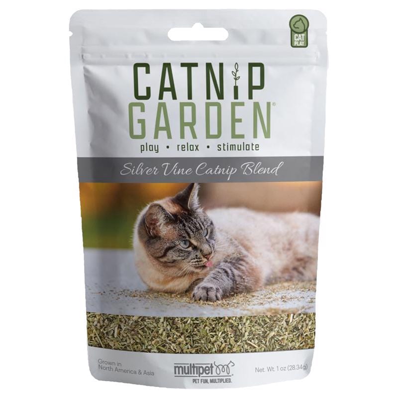 Multipet 20535-12 Catnip Garden Silver Vine Catnip For Cats 1 oz 1 pk