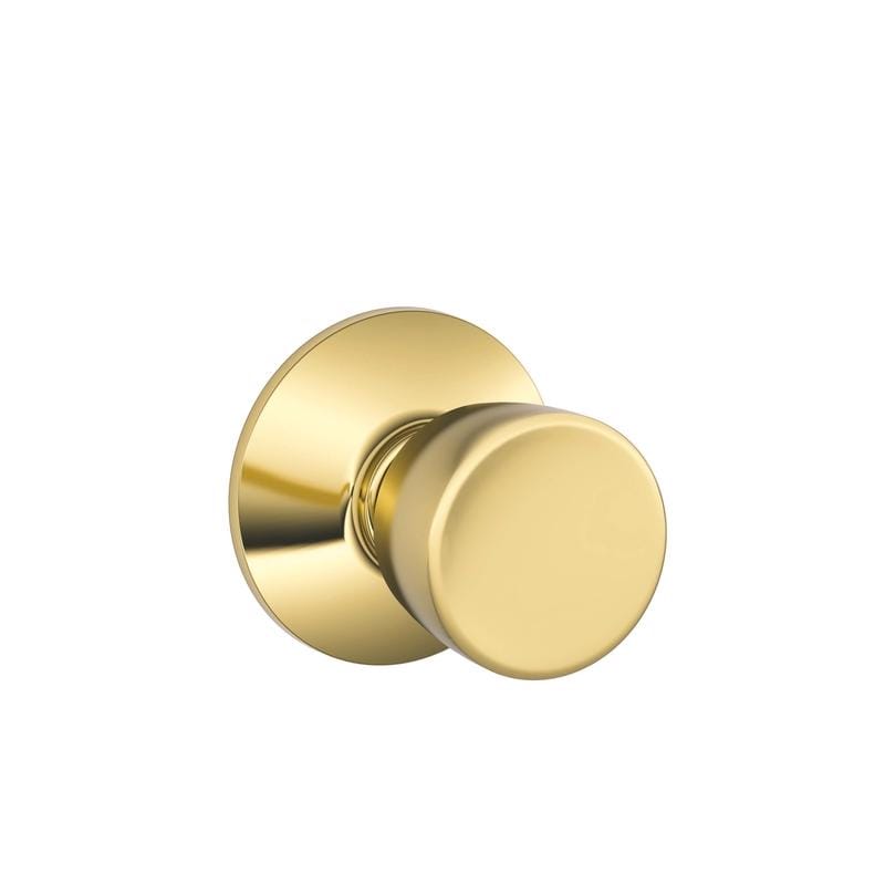 Schlage F10VBEL605 Bell Bright Brass Passage Lockset 1-3/4 in.