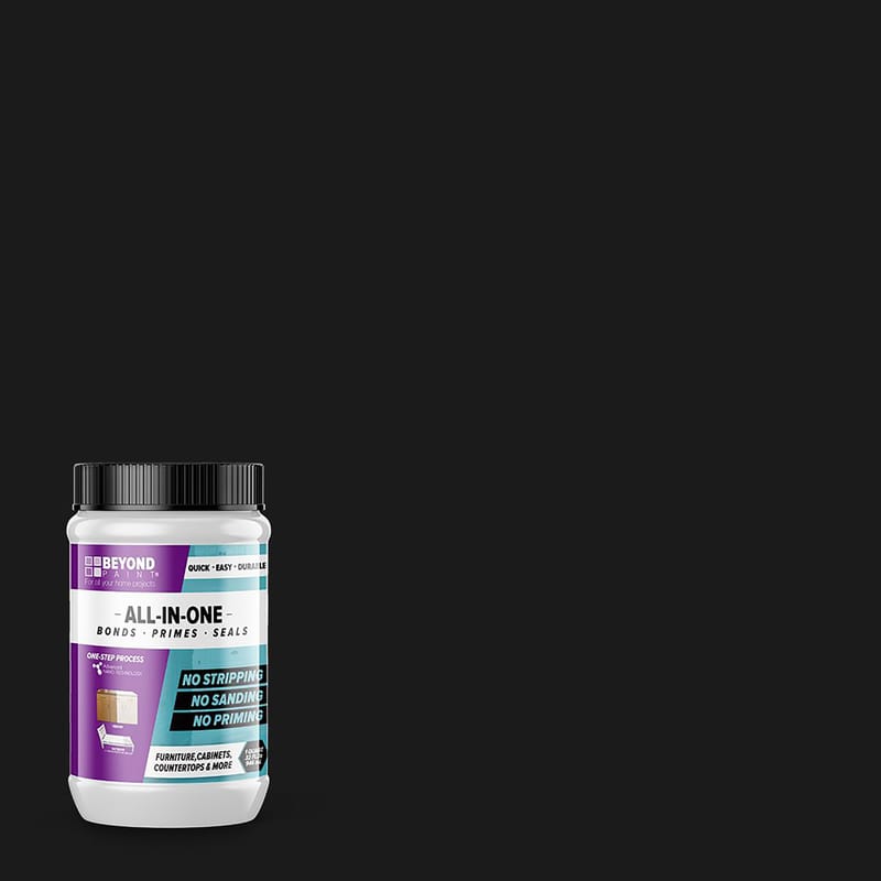 Beyond Paint BP02CP Matte Licorice Water-Based Paint Exterior and Interior 1 qt