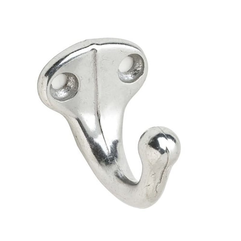 Ives 581A92 Small Aluminum 1-1/4 in. L Garment Hook 35 lb 1 pk