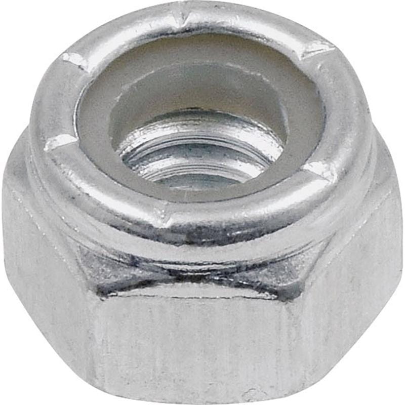 Hillman 180147 1/4-20 in. Zinc-Plated Steel USS Nylon Lock Nut 100 pk